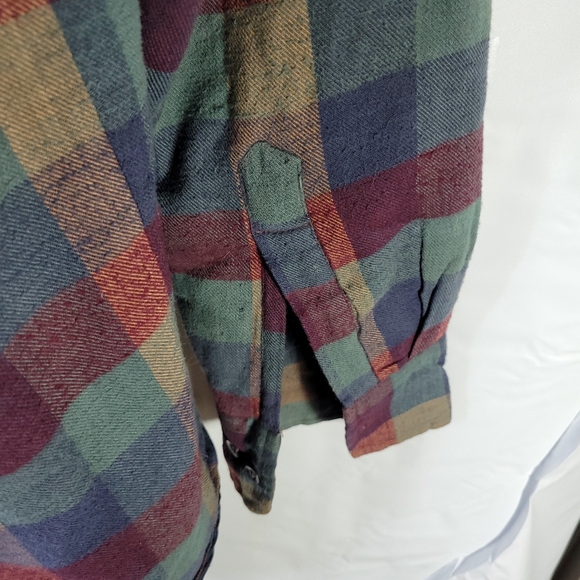 Mens Impact Shacket Cotton/Poly Quilted inside Button Front Hooded Size LT - Picture 11 of 12